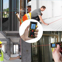 DITK-727 Digital 80M/262ft Laser Distance Meter Range Finder with Backlight & Bubble Level