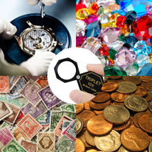 TEK-250 10x Pocket Magnification Loupe 20.5mm Triplet Lens Black Frame (Aluminum) Body-Tekcoplus Ltd.