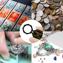 TEK-251 15x Magnification Loupe 20.5mm Triplet Lens Black Frame Achromatic Optical Glass Aluminum-Tekcoplus Ltd.