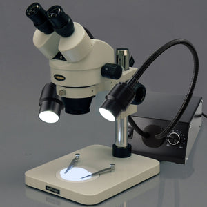 MITK-208 Dual Gooseneck Lights Microscope Illuminator Cold LED with Dimmer, 6500K-Tekcoplus Ltd.