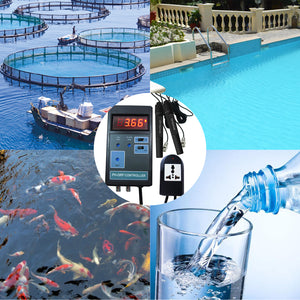 PHTK-156 Digital 2-in-1 pH / ORP mV CO2 Controller Meter 0.00~14.00PH Range Water Tester-Tekcoplus Ltd.