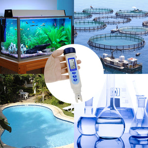 SMTK-50 Digital Pentype Salinity Meter Water Quality Temperature Tester 9999 ppm / 100.0ppt Aquarium-Tekcoplus Ltd.
