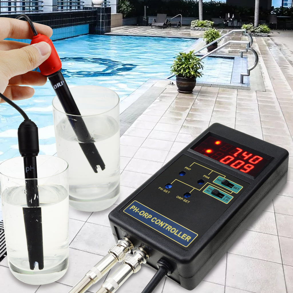 PHTK-244 Dual Display pH & ORP Redox Controller Repleaceable Electrode Water Quality Tester-Tekcoplus Ltd.