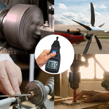 TATK-745 Digital Laser Photo Tachometer 2in1 Non-Contact & Contact RPM Gauge Tester-Tekcoplus Ltd.
