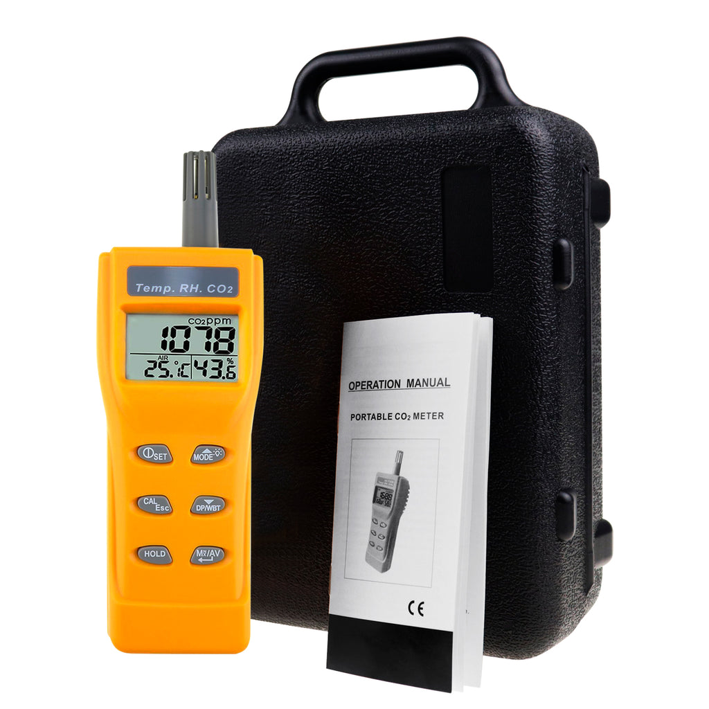 Seben HT-501 CO2 Messgerät | für Raumluft | mit Alarm Seben HT-501 CO2 Messgerät | für Raumluft | mit Alarm