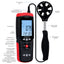 TK273PLUS Digital Anemometer Wind Speed Gauge Meter CFM CMM  Datalogger