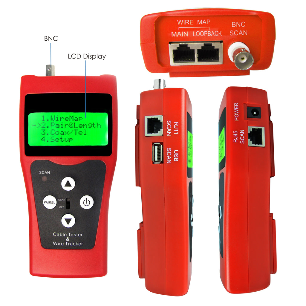 thumbnail image 2 of AUGOCOM CATV Cable Tester - Coaxial Signal Level Meter 47-870MHz For TV & Cable Systems 2 of 2