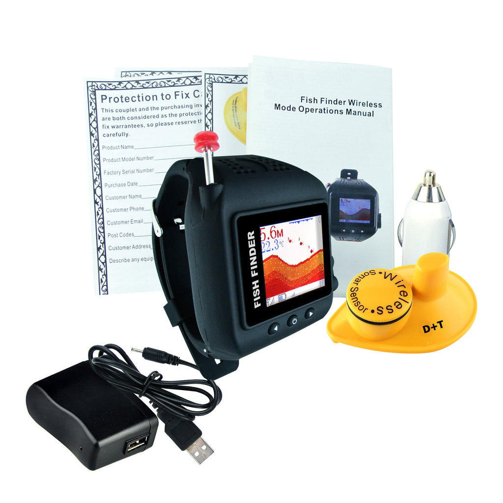 fish finder accessory FF-518 LUCKY Wrist Watch Wireless 45m Colored Fish Finder with Clock Mode Fish Detector
