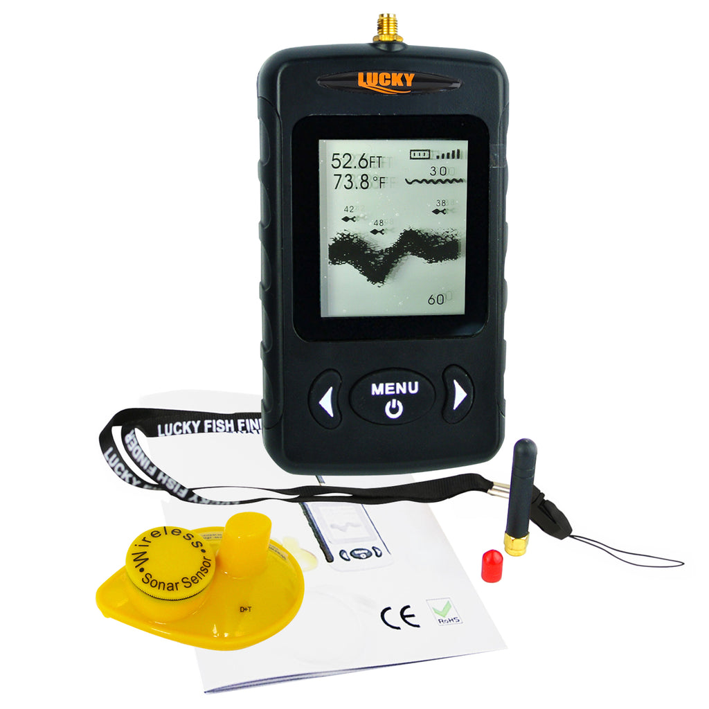 FF-718LIC-W Lucky Rechargeable Colored LCD Fish Finder Locator