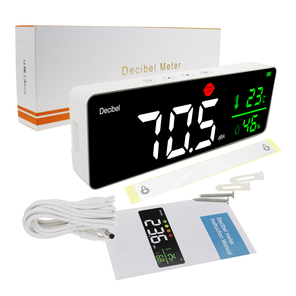 Digital Temperature and Humidity Meter Sensor Gauge Large LCD