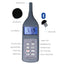 SLTK-887_Blue Professional Sound Level Meter 30~130dB CD Software & Bluetooth Digital Decibel Tester