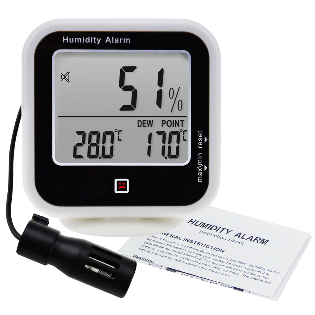Indoor/Outdoor Tube Thermometer with Hygrometer