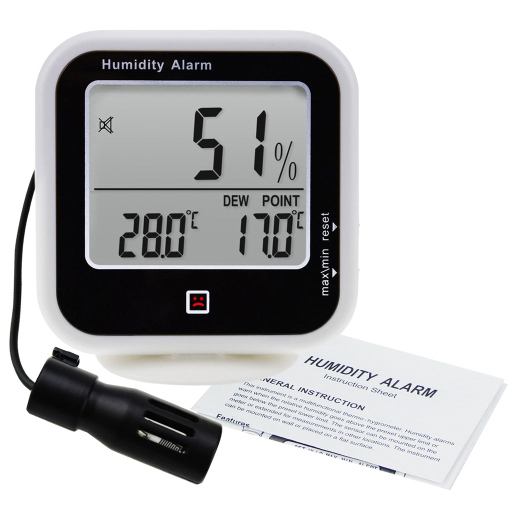 9 In 1 Digital Thermometer Hygrometer Outdoor Alarm Clock Home