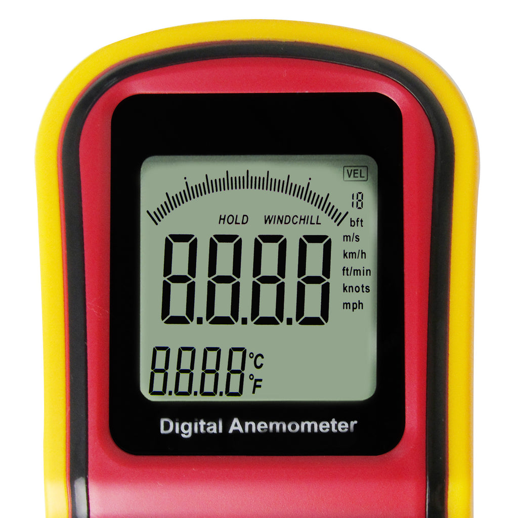 ANTK-704 2-in-1 Digital Thermo-Anemometer, Air Flow Wind Speed Meter with Thermometer-Tekcoplus Ltd.
