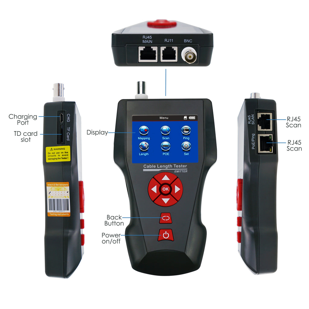 Accuracy pro audio CT-04F New Design RJ45 Network Lan Cable Tester Cable  Tester Wire Tracker Network - AliExpress