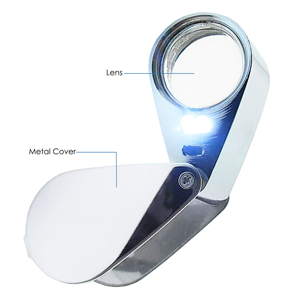 GSTK-781 Jeweler Loupe 10X Magnification Magnifier 6 LED light, 21mm lens  Jeweler Gem Tester Tool - Tekcoplus Ltd.