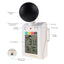 TK296PLUS Heat Stress Meter with Dangerous Level Indicator Audible Alarm Wearable WBGT (Wet Bulb Globe Temperature)+ HI (Heat Index) Checker