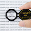 TEK-250 10x Pocket Magnification Loupe 20.5mm Triplet Lens Black Frame (Aluminum) Body-Tekcoplus Ltd.