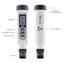 PHTK-2 Digital pH Temperature Tester Waterproof 0~14 Meter Pentype Water Aquarium Pool Hydroponics-Tekcoplus Ltd.