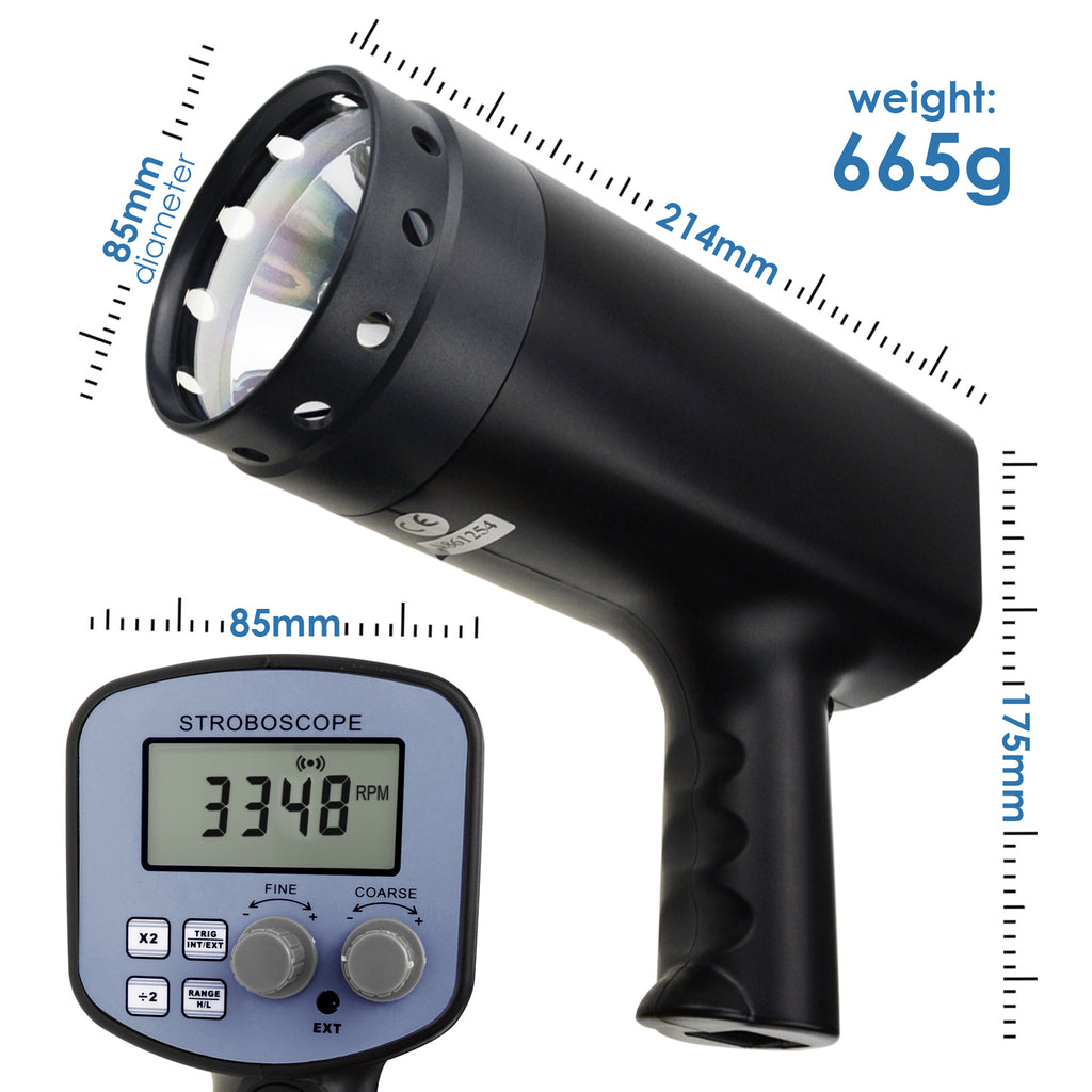 DSTK-109 Digital Handheld Stroboscope Measure Rotational Speed 50 ...