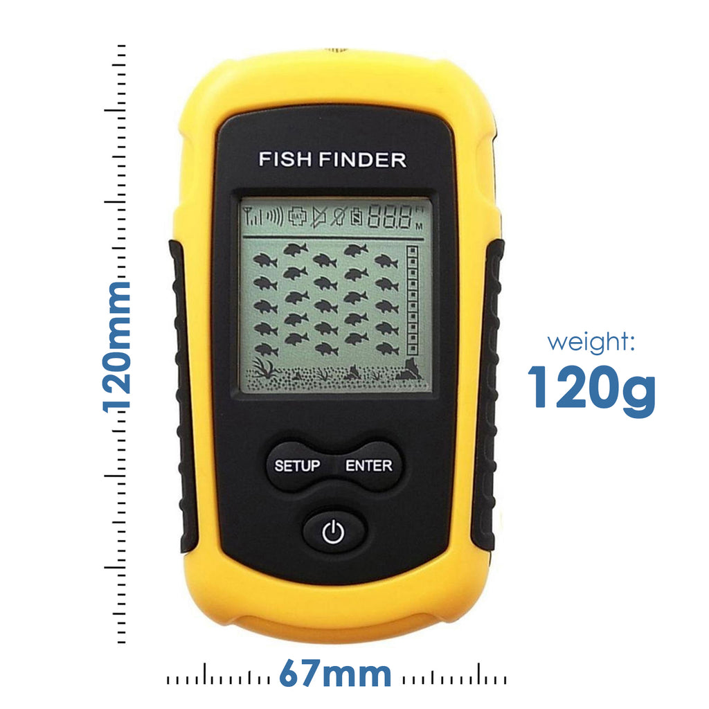 FFW-1108-1 LUCKY Wireless Sonar Sensor Fish Finder Depth Sounder 40m  (131ft) Fish Locator