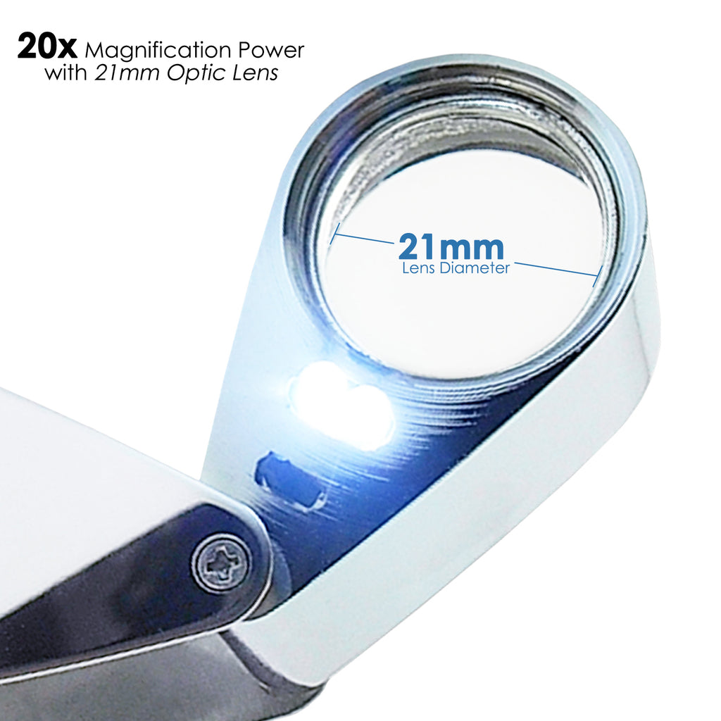 GSTK-783XX Optical Glass Magnifier 20x Magnification Magnifying