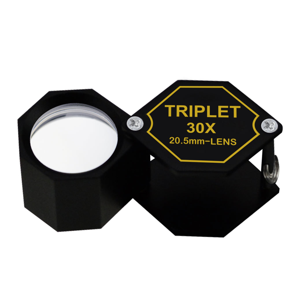 TEK-253 Jeweler Loupe 30x Magnification Gem Tool Triplet Lens Stamp, Coin  Collector - Tekcoplus Ltd.