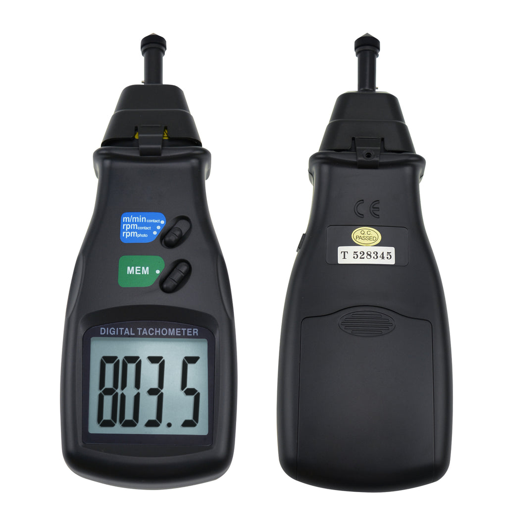 TATK-745 Digital Laser Photo Tachometer 2in1 Non-Contact & Contact RPM  Gauge Tester - Tekcoplus Ltd.