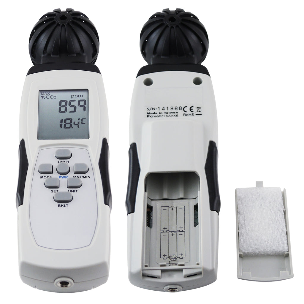 COTK-16 Handheld CO2 Carbon Dioxide Meter with USB Interface for On-Line Logging-Tekcoplus Ltd.