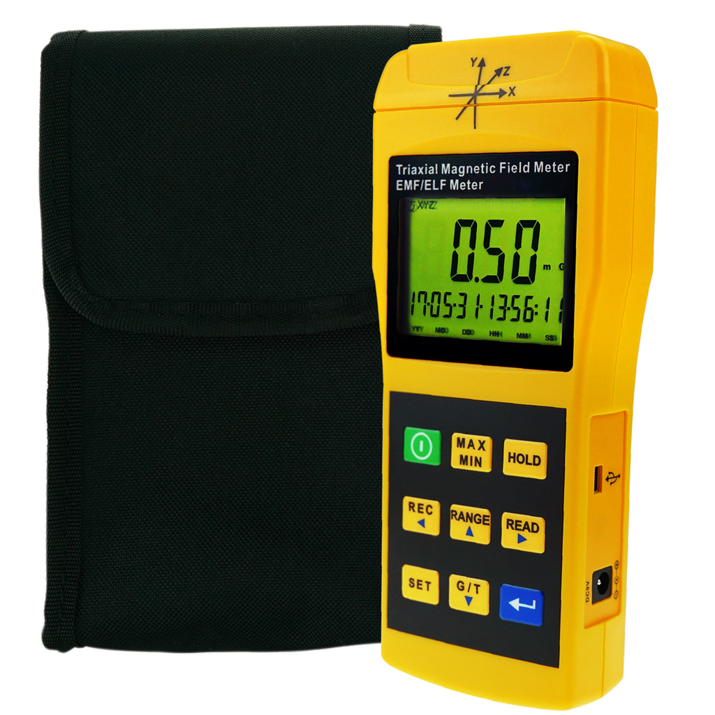 Emf Reader 3-Axis Gauss EMF ELF Meter Detector, Electromagnetic Field ...