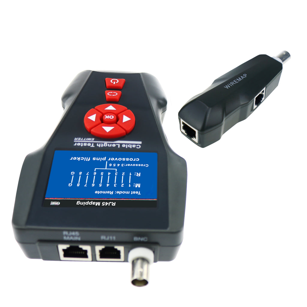 CTTK-62A Digital Cable Tester Wire Tracker RJ45 RJ11 BNC, FREE TF Card with 8 Remote Identifier-Tekcoplus Ltd.