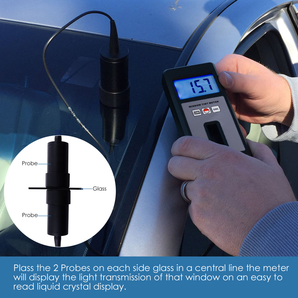 VTSYIQI Digital Handheld Window Tint Tester Gauge Light Transmission Meter WTM1100