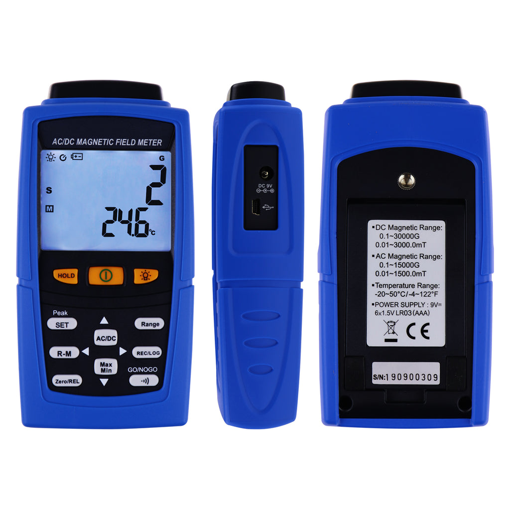 TM-197 Digital AC / DC Magnetic Field Meter Gaussmeter Teslameter