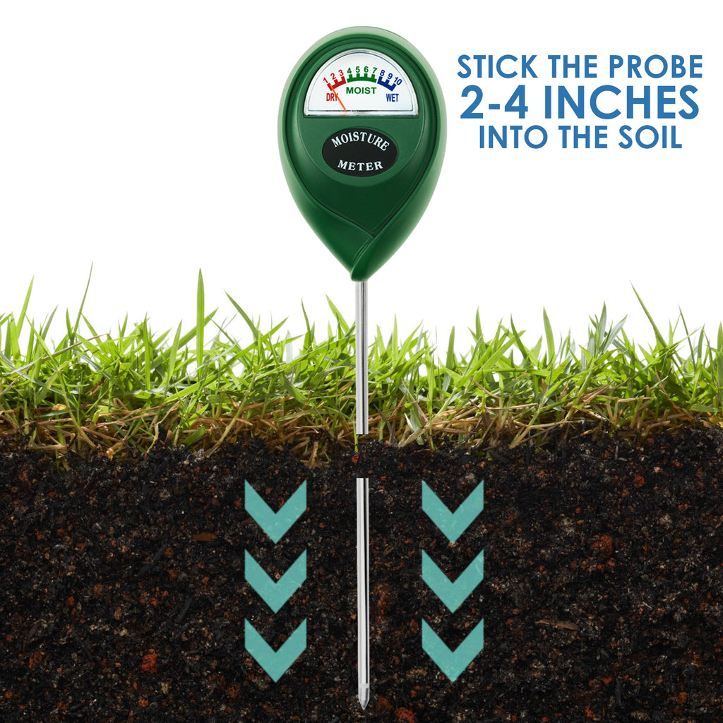 xlux t10 soil moisture sensor meter water monitor TEK-255G Indoor Outdoor Soil Moisture Meter Aluminium 17cm Probe Gardening Farming Soil Testing Tool