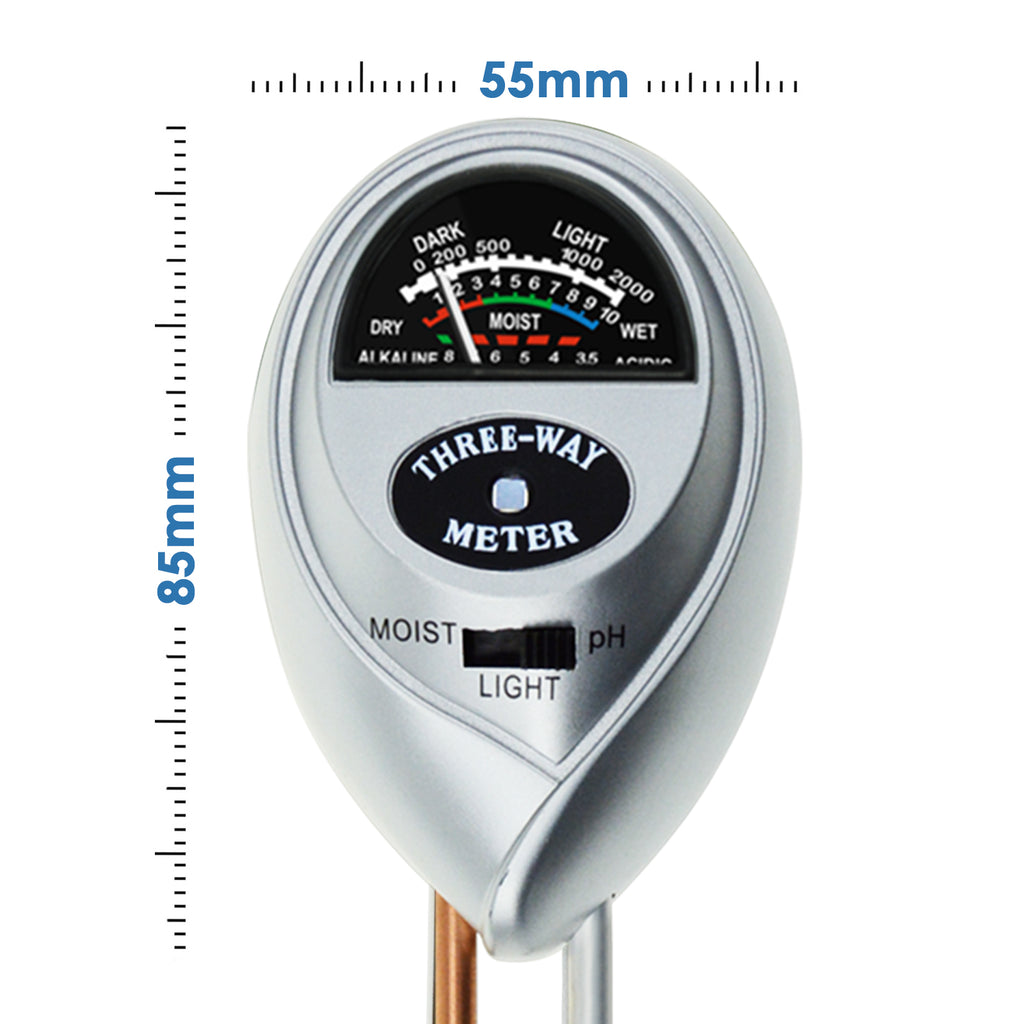 soil ph moisture light meter TEK-257 Soil pH / Moisture / Light Meter Long Sensor Probe Acid Alkaline Level Tester