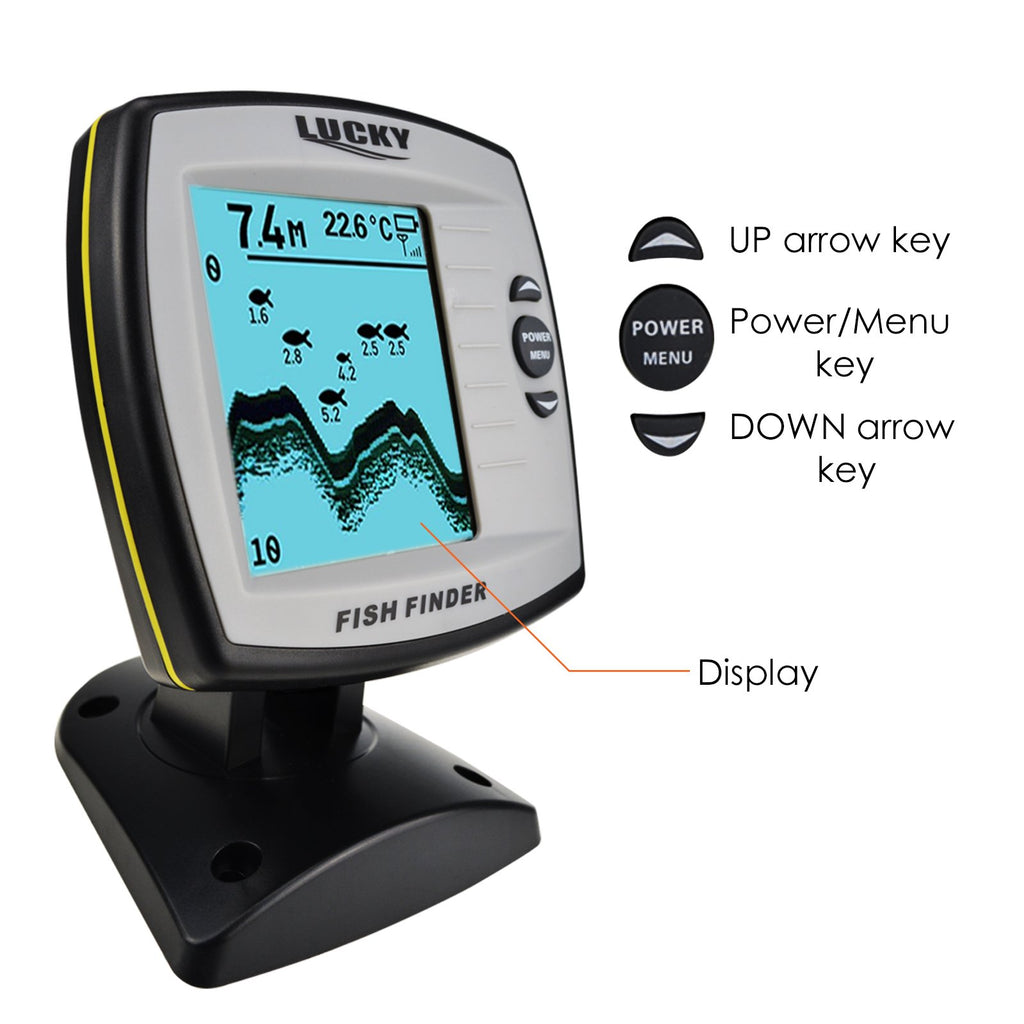 FF-918N2 LUCKY 2-in-1 Fish Finder 100m(Wired) / 60m(Wireless) Depth Sounder  Fishfinder Fish Detector