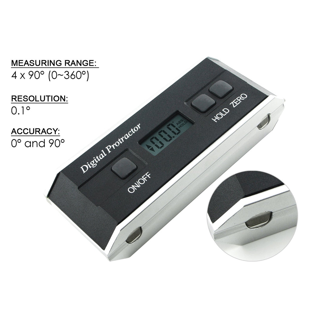 AFTK-700 Angle Finder Protractor with Magnets and V-groove Digital Level Meter-Tekcoplus Ltd.