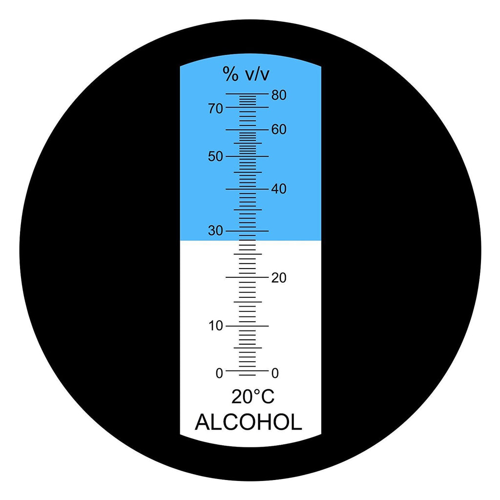 Refraktometer – HH-TEC – Brennerei – Alkohol 0-80% v/v