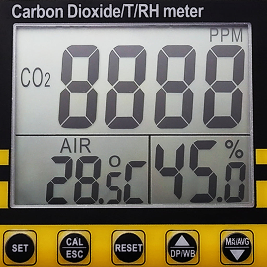 COTK-4 Carbon Dioxide Indoor Air Quality IAQ Temperature Humidity Meter Tester CO2 Gas Detector-Tekcoplus Ltd.