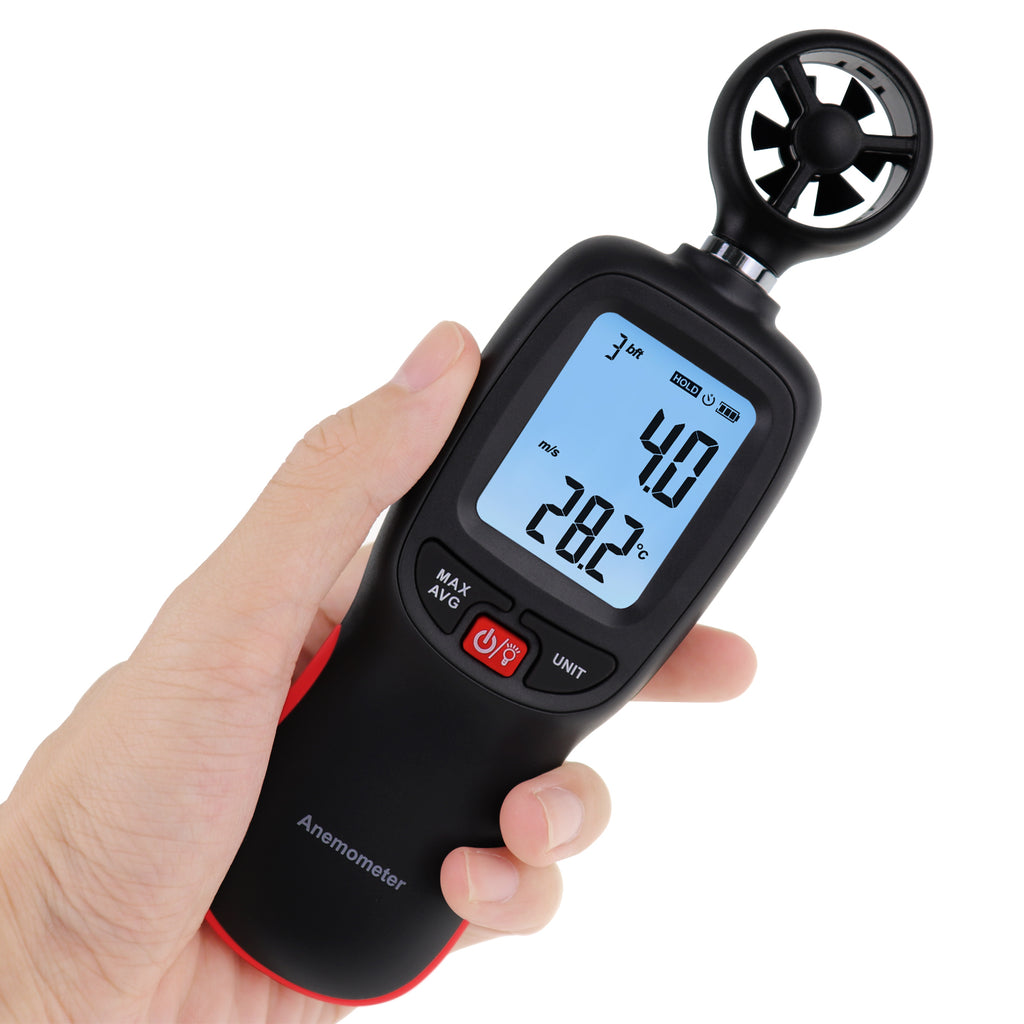 TK271PLUS Digital Anemometer Data Hold Temperature/Wind Speed Velocity