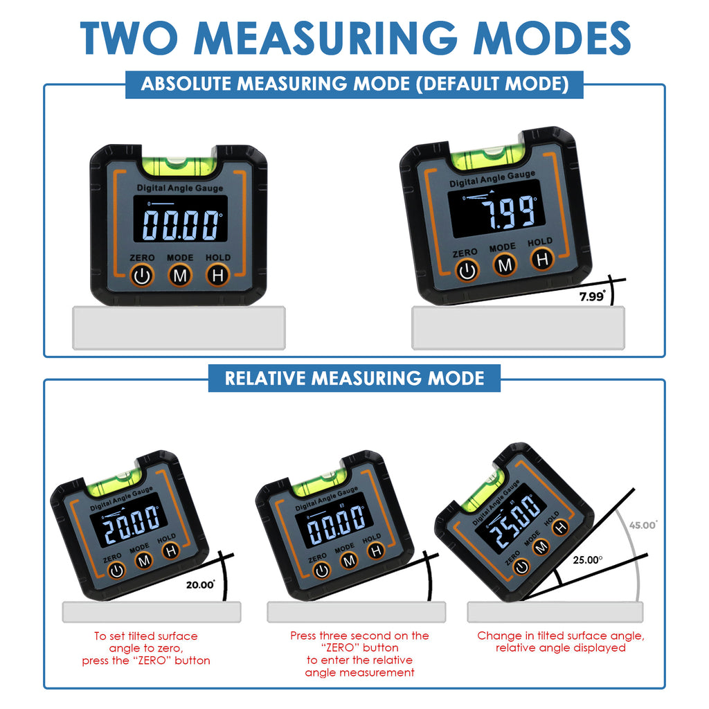 TK323PLUS Digital Angle Finder Protractor - 2 in 1 Angle Finder Ruler –  Tekcoplus Ltd.