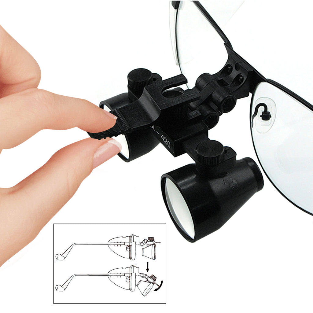 DLTK-769 Dental Loupe 3.5x Magnification Galilean Style Titanium Frame  Surgical Medical Binocular