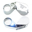 GSTK-783XX Optical Glass Magnifier 20x Magnification Magnifying LED Light Jeweler Loupe Gemstone