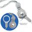 TEK-251 15x Magnification Loupe 20.5mm Triplet Lens Black Frame Achromatic Optical Glass Aluminum-Tekcoplus Ltd.