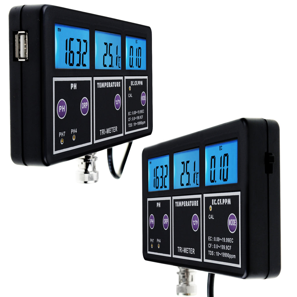 PHTK-243 6 in 1 Multi-parameter pH/ ORP/ EC/ CF/ TDS PPM/ Temperature Meter Water Quality Tester-Tekcoplus Ltd.
