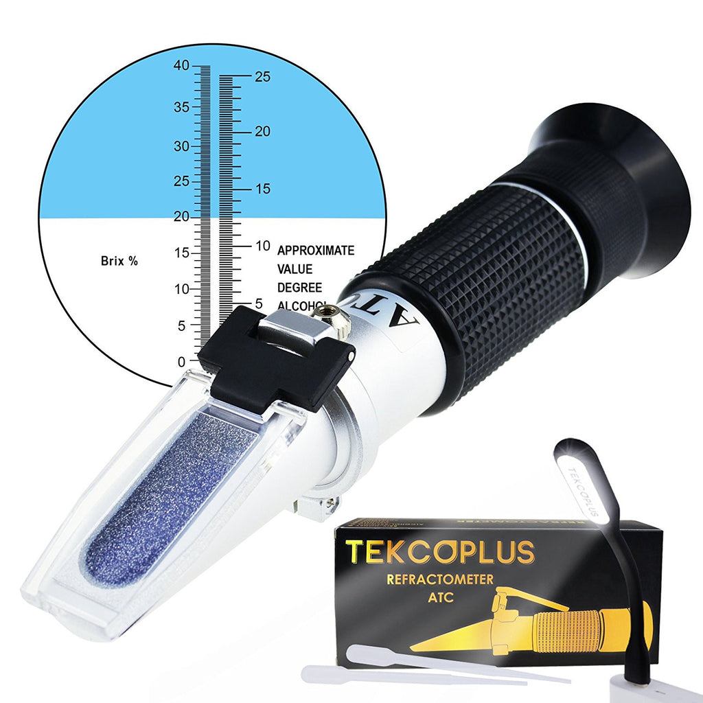 RETK-80 Alcohol & Brix Refractometer, 0~25% Vol, 0~40% Brix-Tekcoplus Ltd.