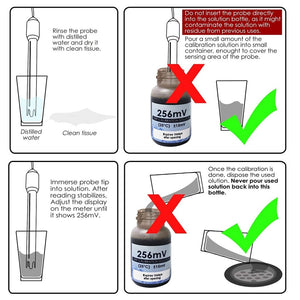 SOL-ORP-256MV 50ml Calibration Solution ORP REDOX 256mV-Tekcoplus Ltd.