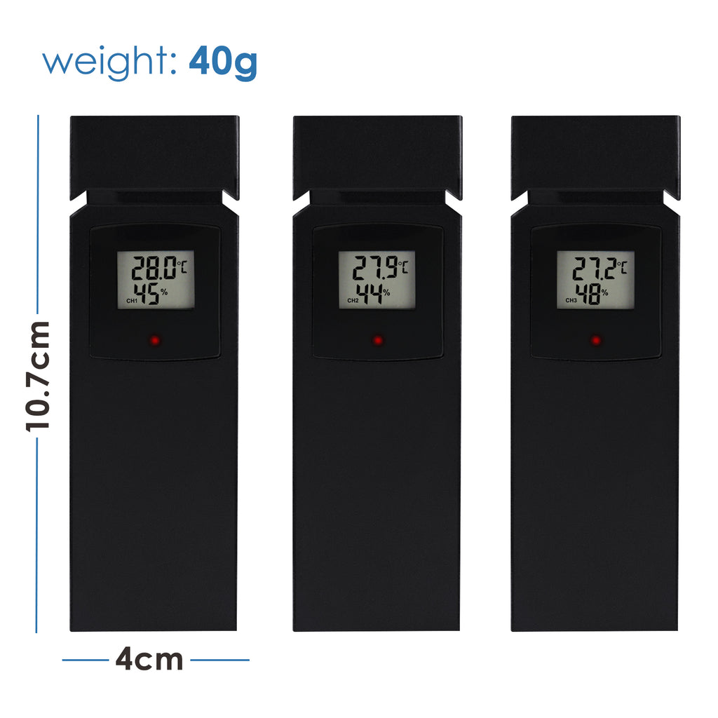 Station météo LCD - Thermomètre int./ext. / Hygromètre int./ext
