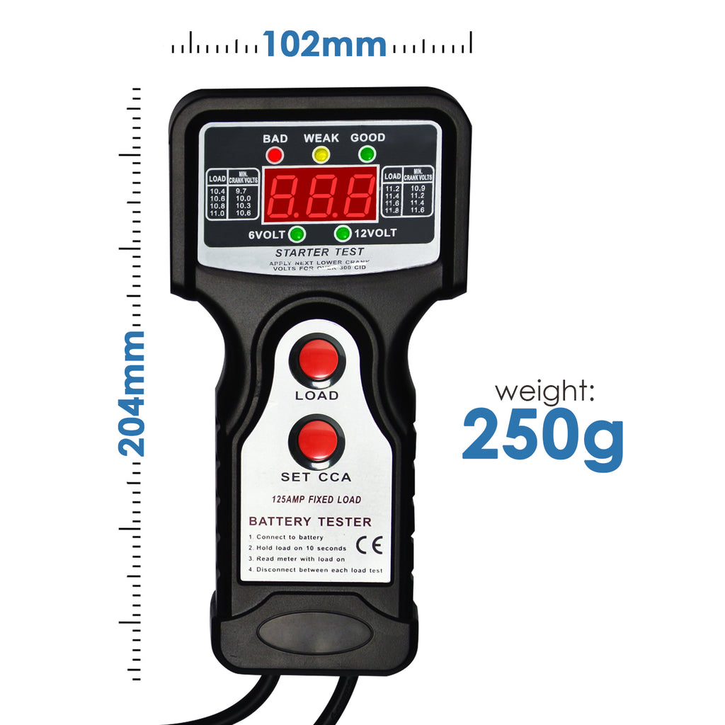 ⊳ Testing equipment for motorcycle, car and truck batteries