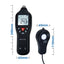 Digital Light Lux Meter Instrument Measurement Range 0 to 200,000 Lux Portable Auto Ranging